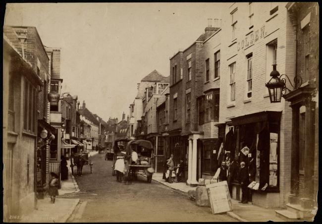 Photograph of High street, Rye, East Sussex, England
